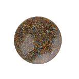 Wild Eye Set of 4 Glitter Confetti Rainbow Colored Decorative Cup Coasters with Cork Backing 4"
