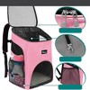PetAmi Small Dogs Cats Backpack Carrier, Airline Approved Pet Ventilated Safety Strap Buckle for Hiking Travel Camping Outdoor - 3 of 4
