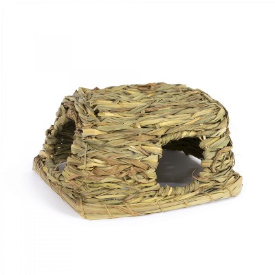 Prevue Pet Products 1097 Nature's Hideaway Grass Hut Toy, Medium, 11 x 9 x 6