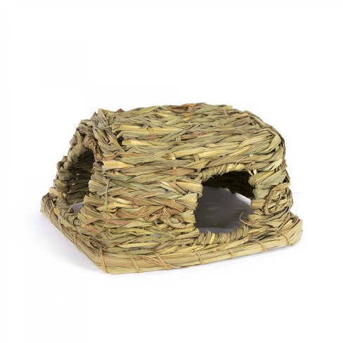 Prevue Pet Products 1097 Nature's Hideaway Grass Hut Toy, Medium, 11 X ...