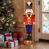 LuxenHome 24.21" LuxenHome 2Ft Tall Traditional Nutcracker Soldier in Red with Lights Multicolored - 3 of 4