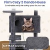 BestMassage Cat Tree 54/62/70/81 Inch Cat Tower with Sisal Scratching Post - 3 of 4