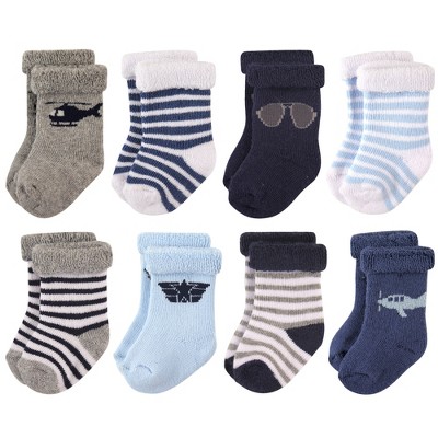 Hudson Baby Unisex Cotton Rich Newborn and Terry Socks Hudson Baby Unisex Cotton Rich Newborn and Terry Socks