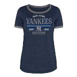 MLB New York Yankees Women's Heather Bi-Blend Ringer T-Shirt