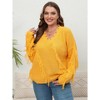 Womens Slouchy Long Sleeve Sweaters Cute Baggy Pullover Sweater - 3 of 4