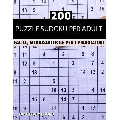 Sudoku puzzle per adulti - by  Deeasy Books (Paperback)