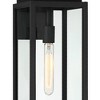 Possini Euro Design Atkins 21 1/4" High Modern Outdoor Wall Light Fixture Mount Porch House Weatherproof Matte Black Die Cast Metal Clear Glass Shade - 3 of 4
