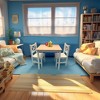 Aoibox Solid Wood Kids Table and 2 Chairs Set SereneWhite Irish Designer Montessori Style for 2-8 Years Toddler Easy Assembly - 2 of 4