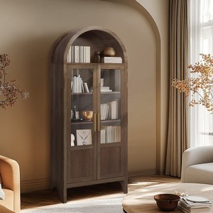 Vatros Arched Cabinet Wooden Display Cabinet - 1 of 4