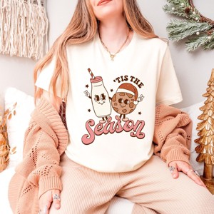 Simply Sage Market Tis The Season Milk and Cookie Short Sleeve Tee - 1 of 4