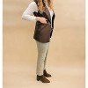 Women's Ruby Pleather Vest - Papillon - 2 of 4