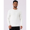 INSPIRE CHIC Men's Classic Solid Color Crew Neck Long Sleeve Soft Knit Pullover Sweater - 4 of 4