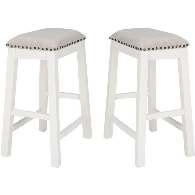 Aero Counter Stool (Set of 2) - STL9218 - White - Safavieh