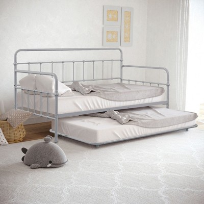Twin Size Metal Daybed with Trundle for Bedroom