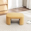 SEYNAR Modern Velvet Rectangle Accent Ottoman - 2 of 4