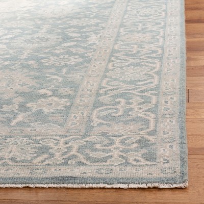 Oushak Gray Hand-Knotted Wool 6' x 9' Area Rug