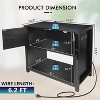 MaseiKar 40 Gallon Tank Holder with Cabinets and Power Outlet, Heavy Duty Metal Aquarium Bracket for 40-50 Gallon Vivarium, Double Terrarium Holder - 4 of 4
