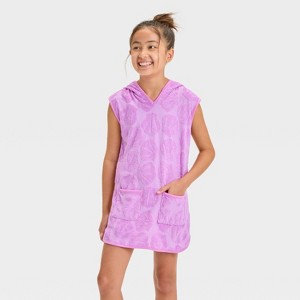 Girls' Solid Swim Cover Up Dress - Cat & Jack™ - 1 of 3