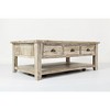 Jofran, Artisan's Craft Rustic Farmhouse Distressed Solid Wood Coffee Table - Gray - 2 of 4