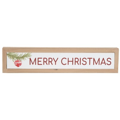 Transpac Wood 15.75 In. Multicolored Christmas Block Decor : Target