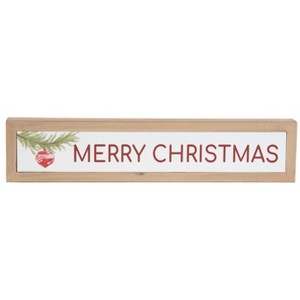 Transpac Wood 15.75 in. Multicolored Christmas Block Decor - 1 of 2