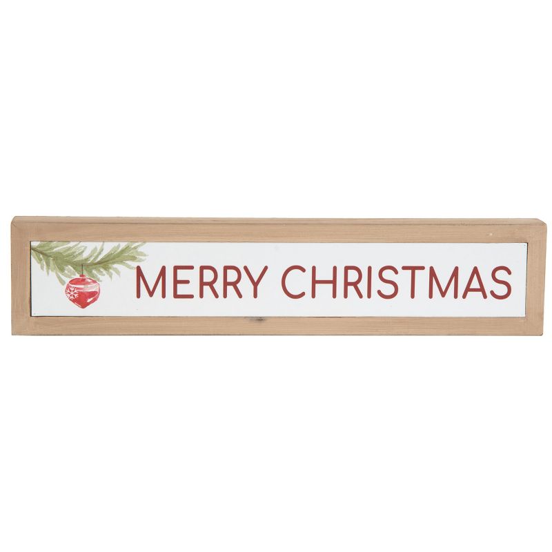 Transpac Wood 15.75 in. Multicolored Christmas Block Decor, 1 of 2