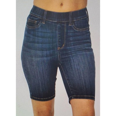 Women's High Waist Pull On Biker Jean Shorts - Judy Blue