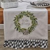 Park Designs Gray Winter Blessings Table Runner 72''L - 2 of 3