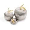Classic Touch 2.5"D Silver Apple Shaped Jar - 2 of 3