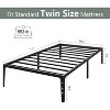 Metal Low Bed Frame, 6 Inch Twin Size Platform Bed Frames, Heavy Duty Mattress Foundation - 2 of 4