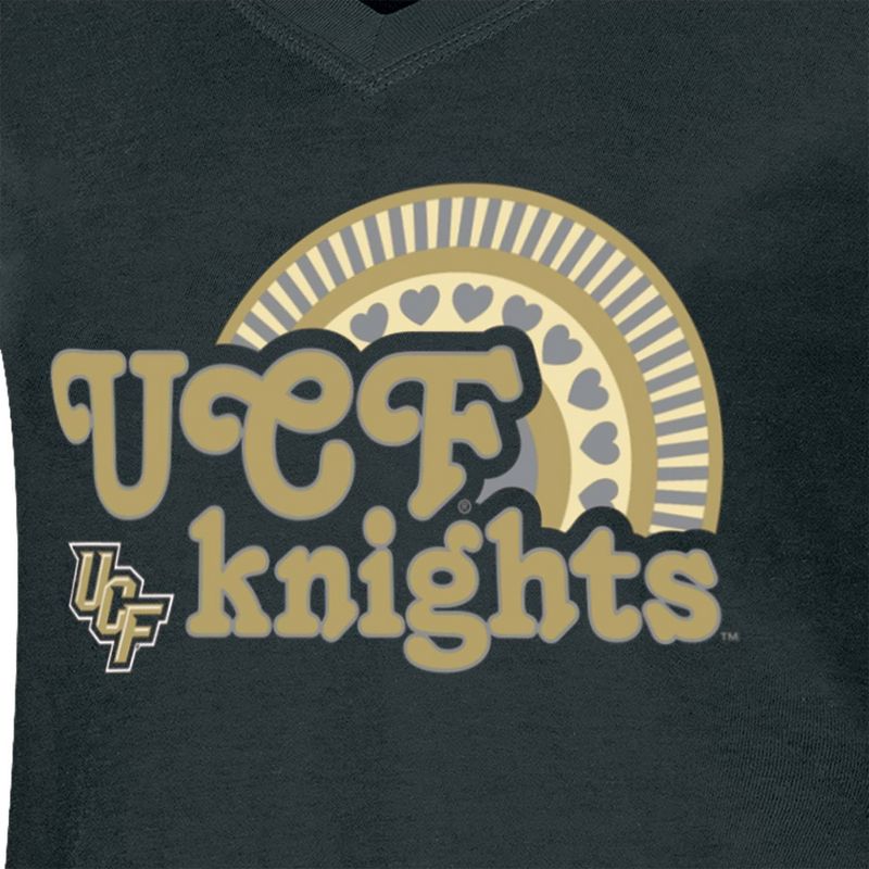 NCAA UCF Knights Girls&#39; V-Neck T-Shirt, 3 of 4