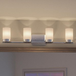 Urban Ambiance Luxury Contemporary Bathroom Vanity Light,  7.5"H x 34.5"W,  Polished Chrome Finish, UHP2294 - 1 of 4