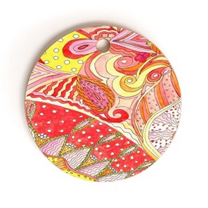 Rosie Brown Swirls Round Cutting Board - Deny Designs - 1 of 3