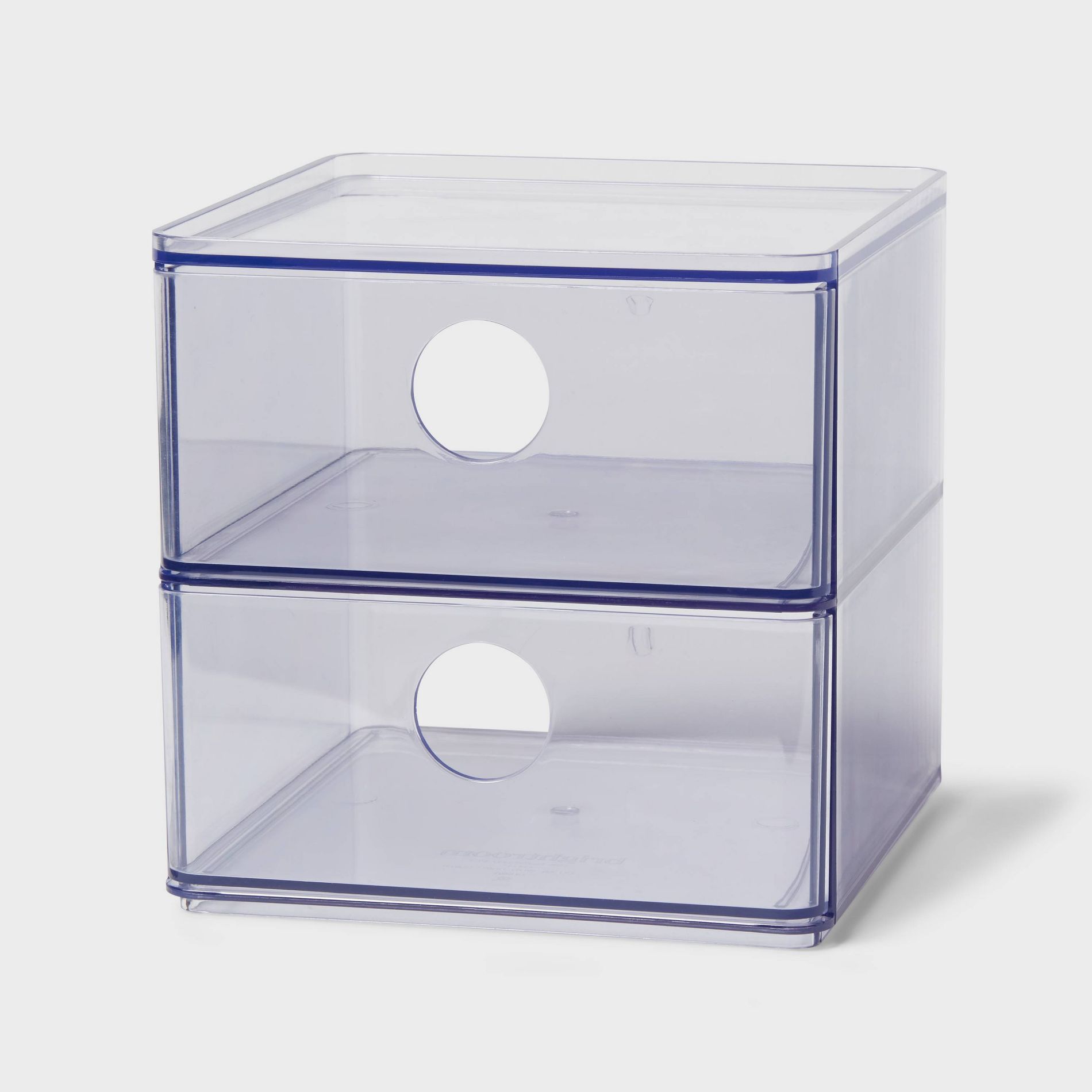 Clear Stackable Drawer - Brightroom™: Plastic Shower Organizer & Bath Caddy, 6"x6"x6"
