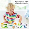 Mini Dinosaur Toy Set for Kids 96 pcs Plastic Dinosaur Figures 2.5" Mini T-rex, Stegosaurus, Monoclonius, and More! - 4 of 4