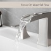 ChicFurnit Bathroom Sink Faucet Three Hole Basin Mixer with Pop Up Drain for Stylish Bathrooms, Silver, 15"*10.6"*3.3" - 4 of 4
