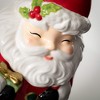 13"H Sullivans Christmas Whimsical Santa Cookie Jar, Red-White, Indoor Christmas Decor - 2 of 4