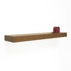 36" Decorative Floating Shelf Wall Mounted Hidden Brackets Brown - Inplace - image 3 of 4
