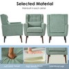 Lyngins Chenille Fabric Accent Chair with Waist Pillow, Ergonomic Lounge Armchair with Tapered Wooden Legs, Comfy Reading Chair for Living Room - 4 of 4