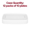 Smarty Had A Party 10.6" x 5" Clear Flat Edge Rectangular Plastic Plates - 120 pcs - 3 of 4