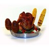 Camerons Deluxe Stainless Steel BBQ Beer Can Chicken Roaster w/Vegetable Clips - Barbecue Grill Poultry & Veggies Together on Poultry Holder - 2 of 4