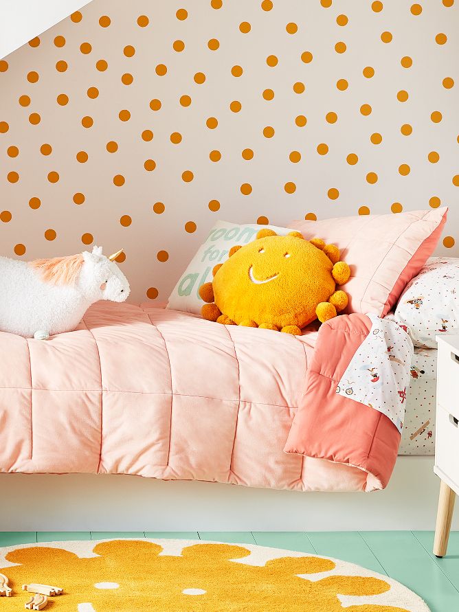 Sunshine collection.
From sunrise to sunset, they’ll love the bright, happy patterns & colors that make this collection glow. 