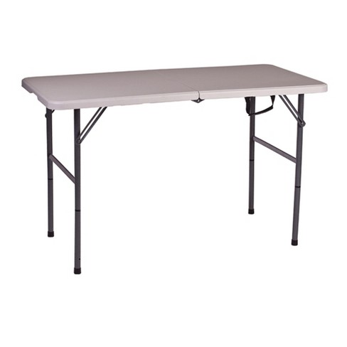 Folding camping table store adjustable height