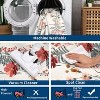 Washable Modern Floral Rug Non Slip Low Pile Rug Soft Throw Floor Cover Foldable Indoor Carpet for Living Room Bedroom Playroom Nursery - 3 of 4