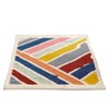 DEERLUX Handwoven Multicolored Abstract Stripes Wool Flatweave Kilim Rug, 2' x 3' - 4 of 4