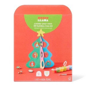 Christmas Craft 3D Tree with Ornaments Painting Activity Kit - Mondo Llama™ - 1 of 4