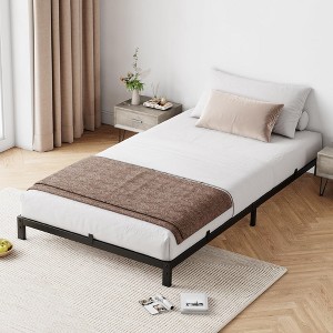 Jojoka Low Profile Metal Bed Frame, Heavy Duty Platform, Noise-Free, No Box Spring Needed - 1 of 4