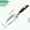 Unique Bargains Durable Aluminum Alloy Ergonomic Handles 12 Piece Set Garden Tool Set Yellow/Green 12 Pcs - 3 of 4