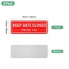 Unique Bargains Home Aluminum Reflective Keep Gate Closed Thank You Sign Fade Resistant 2 Pcs - 3 of 4