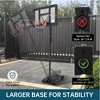 Coucheta Basketball Hoop Outdoor 10FT Height Adjustable, Portable Basketball Goals & Hoops with PC Backboard and Large Water/Sand Base - 4 of 4